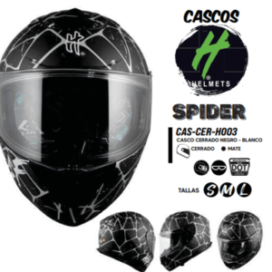 Casco Helmets Spider Cerrado